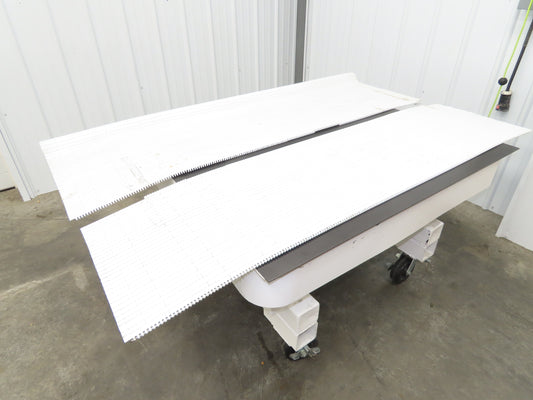 Intralox Series 1000 MatTop Flat Top Plastic Conveyor Belt 71-3/4"W x 54"L White