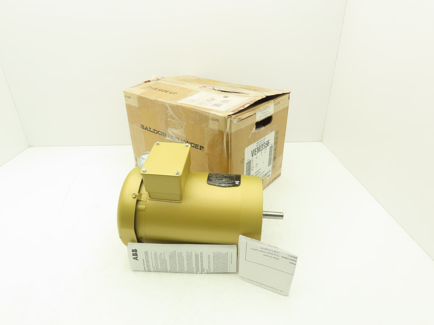 Baldor VEM3556 Super E AC Motor 1Hp 1170rpm 230/460V 3PH 56C TEFC