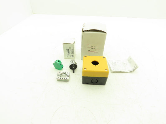 Idec GCX1300 Single Hole Pushbutton Box with 2-Position Switch/NO Contact Block