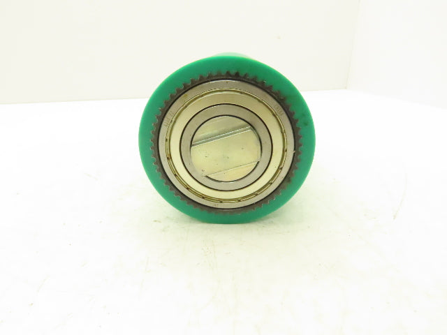 Mantissa 000-127-31  4" Drive Roller Pulley for Belt Conveyor Green Poly