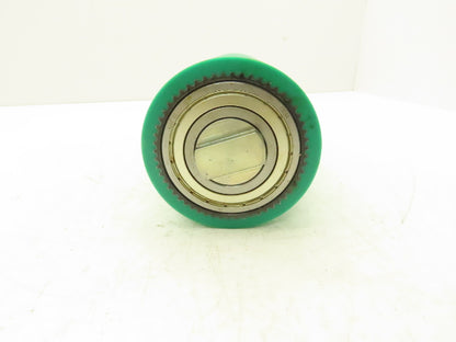 Mantissa 000-127-31  4" Drive Roller Pulley for Belt Conveyor Green Poly