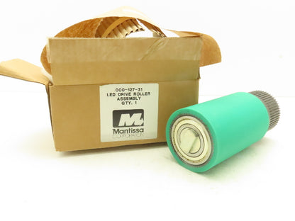 Mantissa 000-127-31  4" Drive Roller Pulley for Belt Conveyor Green Poly