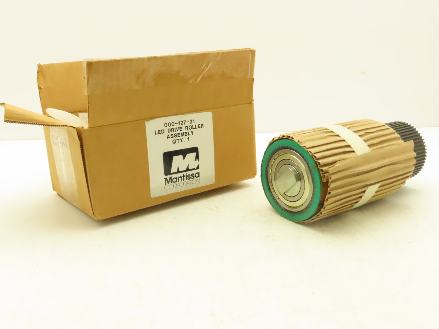 Mantissa 000-127-31  4" Drive Roller Pulley for Belt Conveyor Green Poly