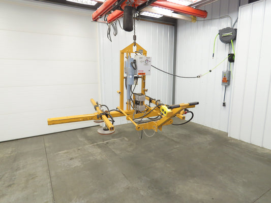 Caldwell Model U QUAD Vacuum Lifter Upender 4x8' Material Handling 120V 440lbs