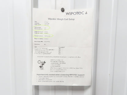 Wipotec OCS IW-B-150K-FS-8-12-19-26-27 Conveyor Weigh Cell HC Checkweigher 60kg