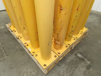 Global WB337327R Steel Safety Bollard Post Yellow 4.5"x 36" Lot of 25