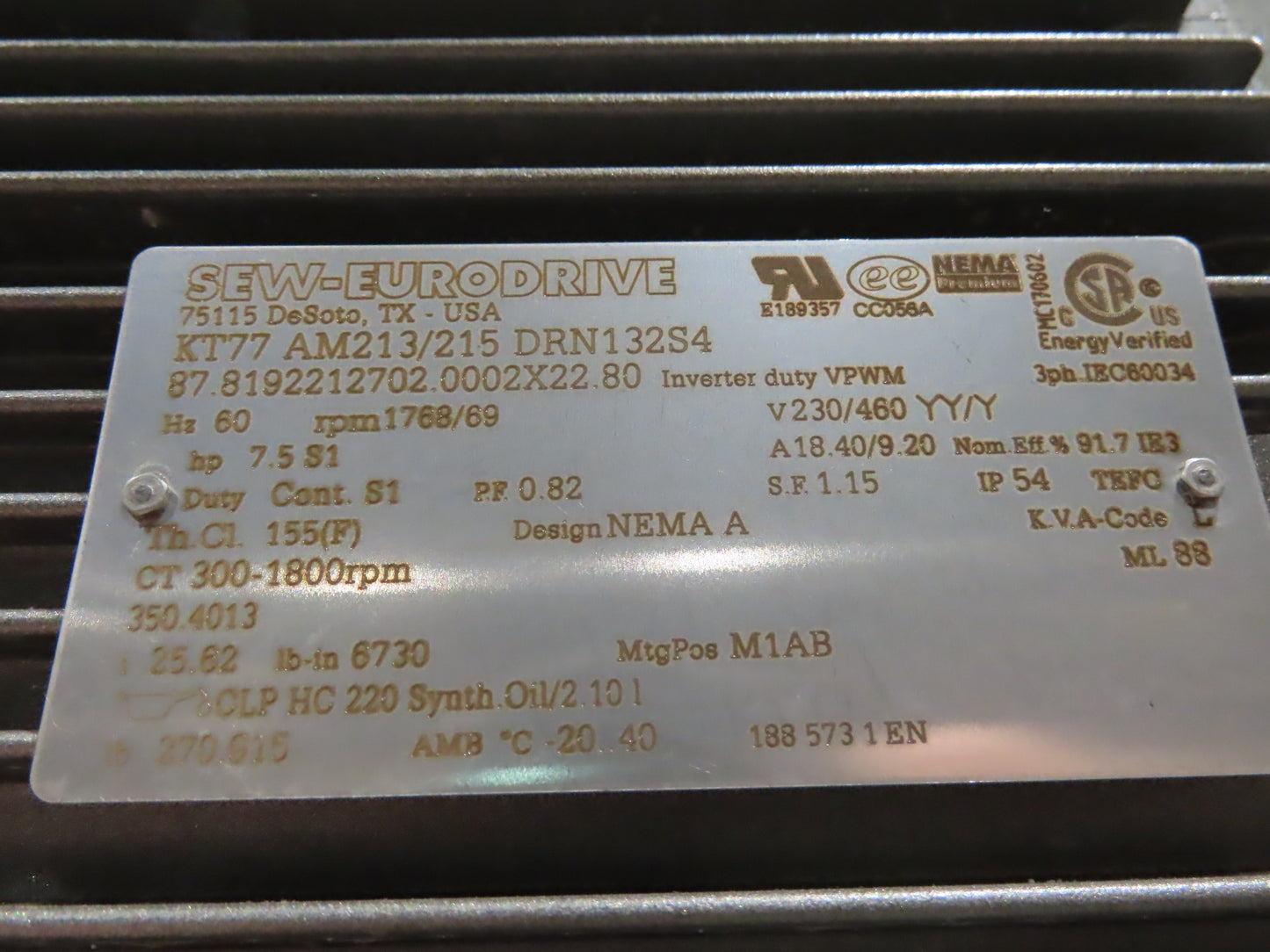 Hytrol BPC 43"x 65' Slider Bed Conveyor 41" Belt 7.5Hp 3PH Center Drive 170fpm