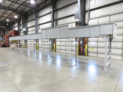 Hytrol BPC 43"x 65' Slider Bed Conveyor 41" Belt 7.5Hp 3PH Center Drive 170fpm