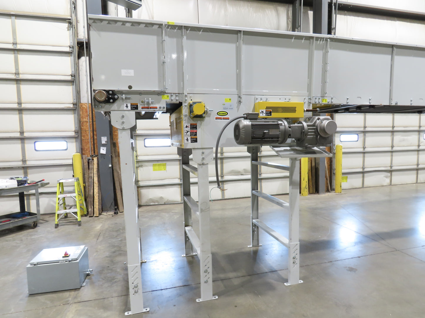 Hytrol BPC 43"x 65' Slider Bed Conveyor 41" Belt 7.5Hp 3PH Center Drive 170fpm