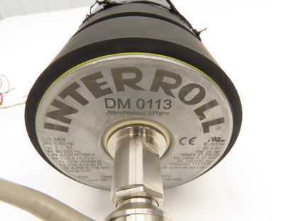 Interroll DM0113 Drum Motor 5" Motorized Lagged Drive Pulley 230/460V 3PH