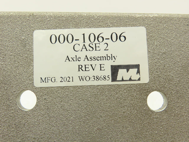 Mantissa Eurosort 000-106-06E Sorter Conveyor Carrier Axle Assembly