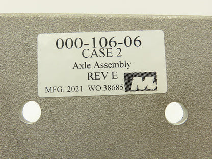 Mantissa Eurosort 000-106-06E Sorter Conveyor Carrier Axle Assembly