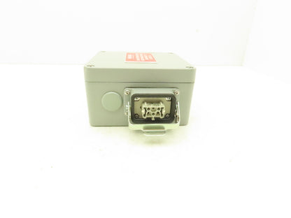 Hoffman CCA16169  Aluminum Enclosure Junction Box 160x160x90mm 16A 6-pin Plugs