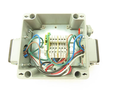 Hoffman CCA16169  Aluminum Enclosure Junction Box 160x160x90mm 16A 6-pin Plugs