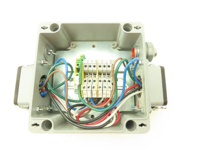 Hoffman CCA16169  Aluminum Enclosure Junction Box 160x160x90mm 16A 6-pin Plugs