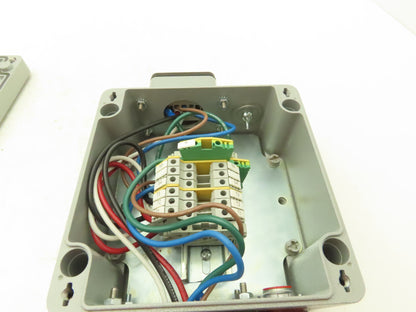 Hoffman CCA16169  Aluminum Enclosure Junction Box 160x160x90mm 16A 6-pin Plugs