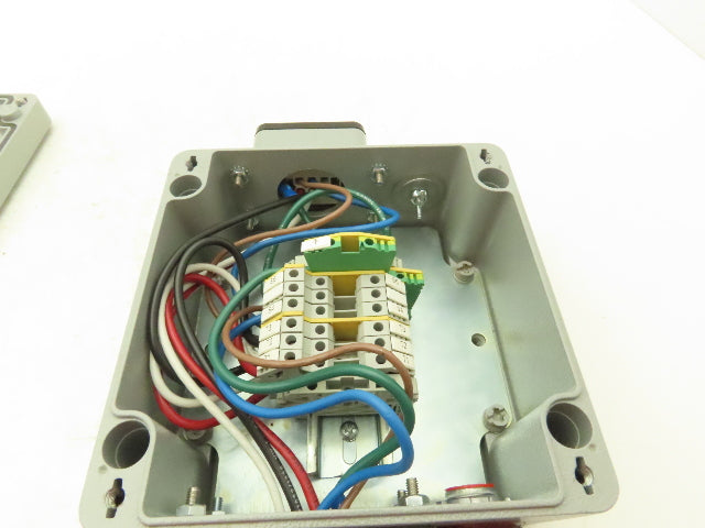 Hoffman CCA16169  Aluminum Enclosure Junction Box 160x160x90mm 16A 6-pin Plugs