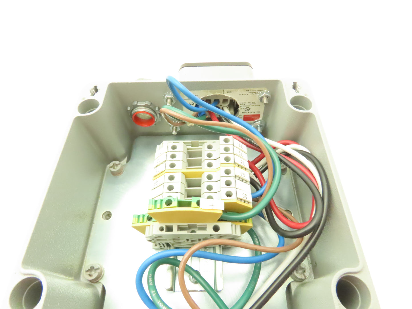 Hoffman CCA16169  Aluminum Enclosure Junction Box 160x160x90mm 16A 6-pin Plugs