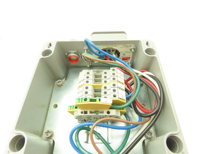 Hoffman CCA16169  Aluminum Enclosure Junction Box 160x160x90mm 16A 6-pin Plugs