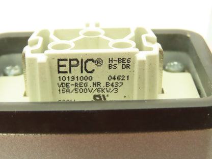 Hoffman CCA16169  Aluminum Enclosure Junction Box 160x160x90mm 16A 6-pin Plugs