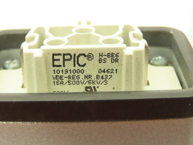 Hoffman CCA16169  Aluminum Enclosure Junction Box 160x160x90mm 16A 6-pin Plugs