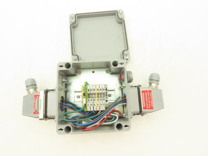 Hoffman CCA16169 Aluminum Enclosure Junction Box 160x160x90mm 16A 6-pin Plugs