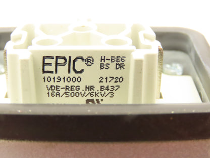 Hoffman CCA16169 Aluminum Enclosure Junction Box 160x160x90mm 16A 6-pin Plugs