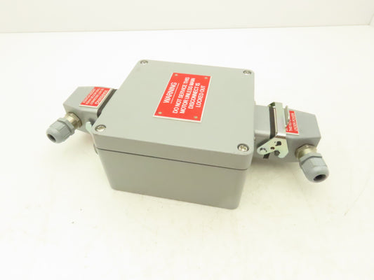 Hoffman CCA16169 Aluminum Enclosure Junction Box 160x160x90mm 16A 6-pin Plugs