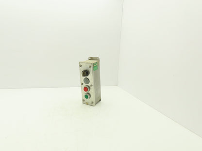 Allen Bradley 800R-4HZ4 Pushbutton 30mm Operator Control Station Enclosure SS
