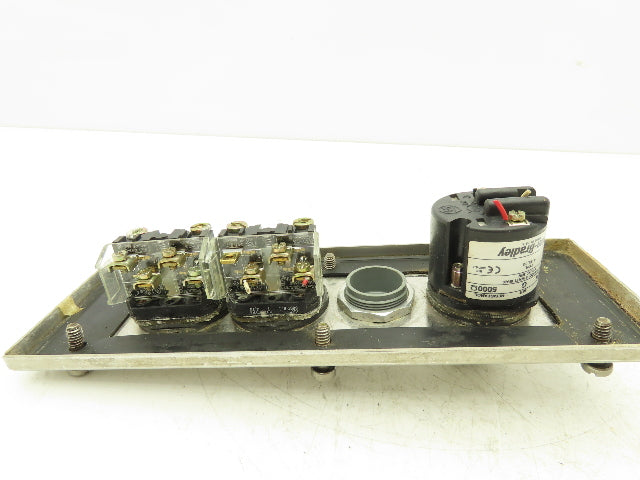 Allen Bradley 800R-4HZ4 Pushbutton 30mm Operator Control Station Enclosure SS