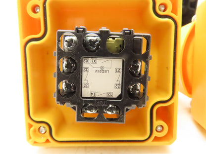 Idec XW1E-TV E-Stop Pushbutton Control Station FB Type 4x Enclosure  Lot of 3