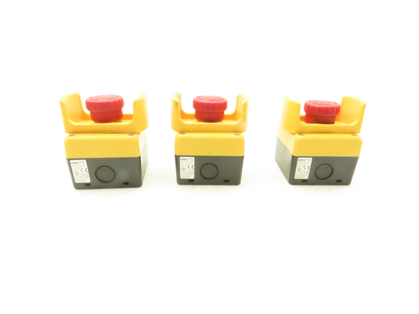 Idec XW1E-TV E-Stop Pushbutton Control Station FB Type 4x Enclosure  Lot of 3