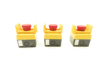 Idec XW1E-TV E-Stop Pushbutton Control Station FB Type 4x Enclosure  Lot of 3