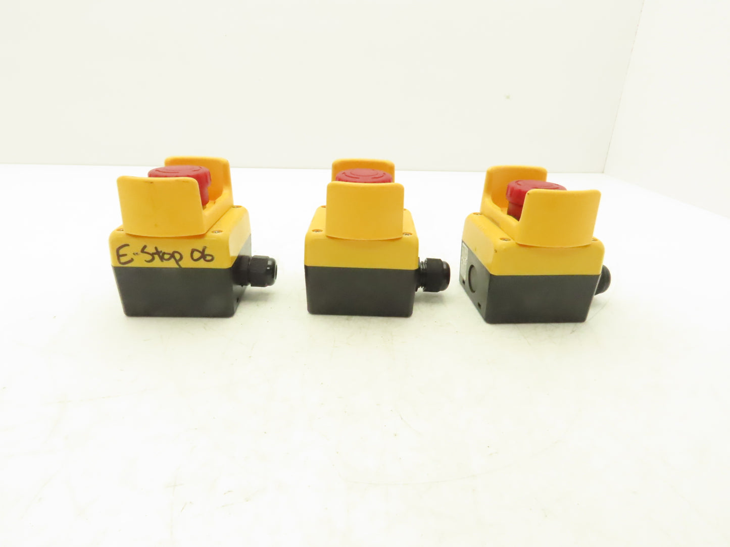 Idec XW1E-TV E-Stop Pushbutton Control Station FB Type 4x Enclosure  Lot of 3