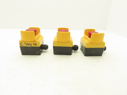 Idec XW1E-TV E-Stop Pushbutton Control Station FB Type 4x Enclosure  Lot of 3