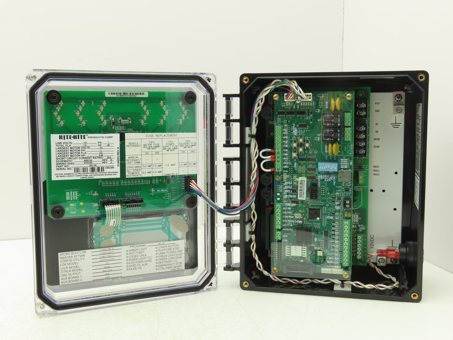 Rite Hite 863.100 CBSHR5 Dock Lock Control Box 115VAC Doc-lok CB P1