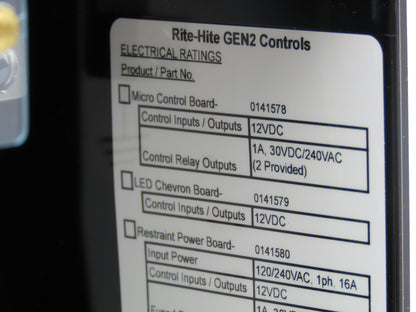 Rite Hite 863.100 CBSHR5 Dock Lock Control Box 115VAC Doc-lok CB P1