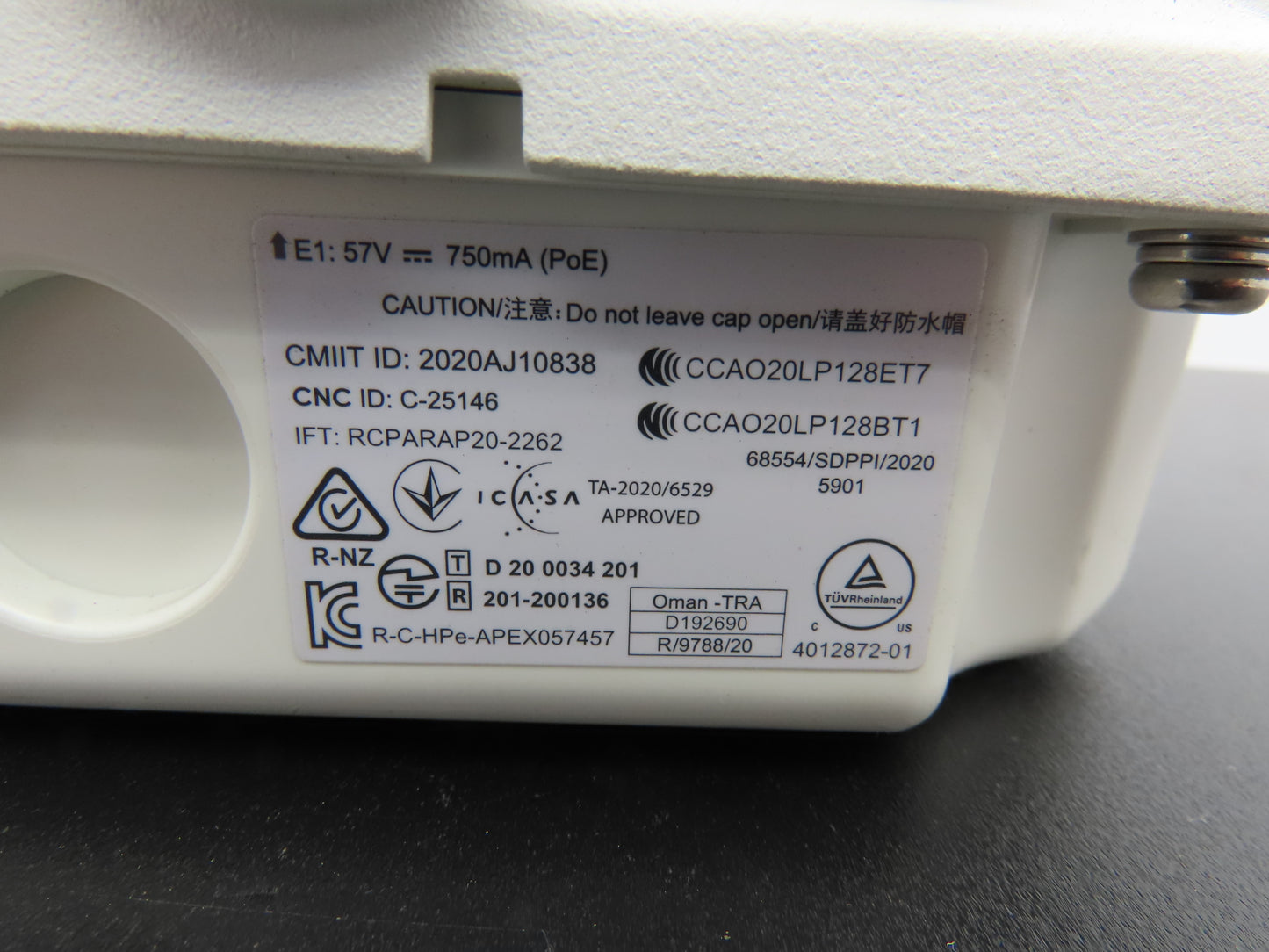 Aruba APEX0577 WiFi 6 Outdoor Wireless Access Point 802.11ax Weatherproof