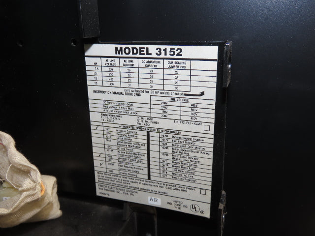 Fincor IMO 3150 3152 Surface Mount DC Motor Control 230-460VAC In 150-500VDC Out