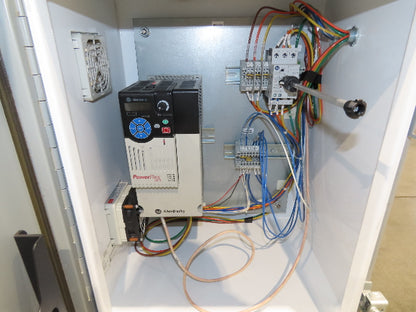 Hytrol BPC 49"x 54' Incline Belt Conveyor 7.5Hp 3PH Center Drive 170fpm 88-92"H