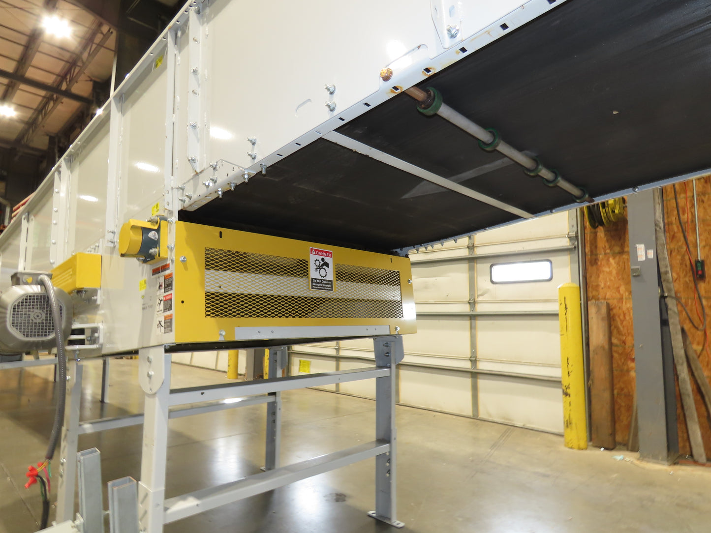 Hytrol BPC 49"x 54' Incline Belt Conveyor 7.5Hp 3PH Center Drive 170fpm 88-92"H