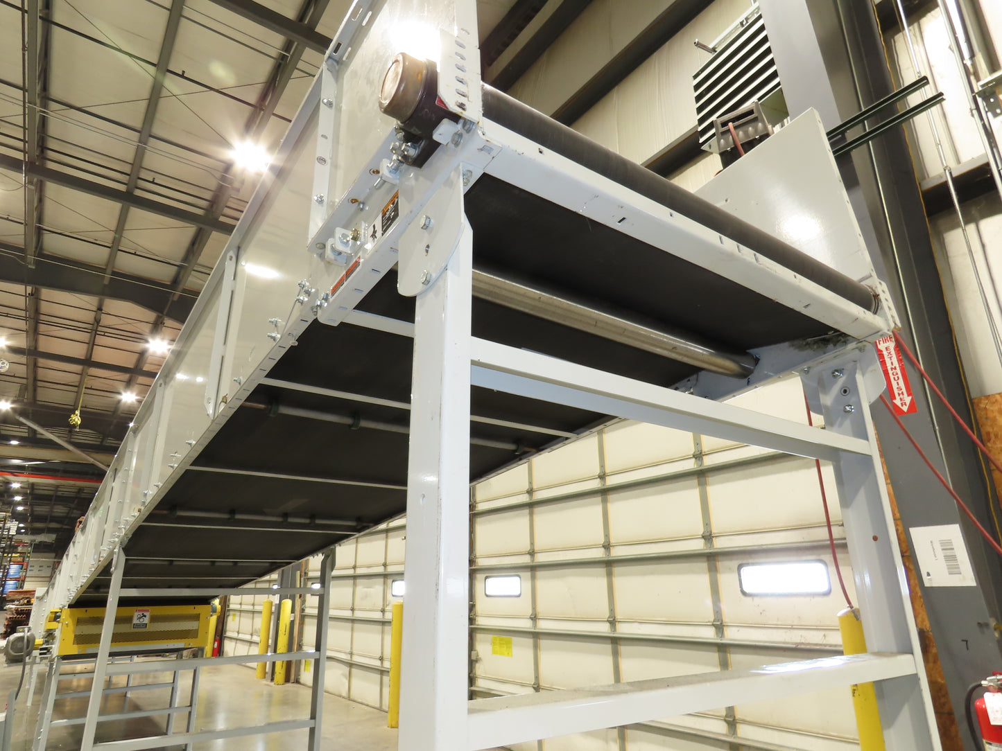 Hytrol BPC 49"x 54' Incline Belt Conveyor 7.5Hp 3PH Center Drive 170fpm 88-92"H