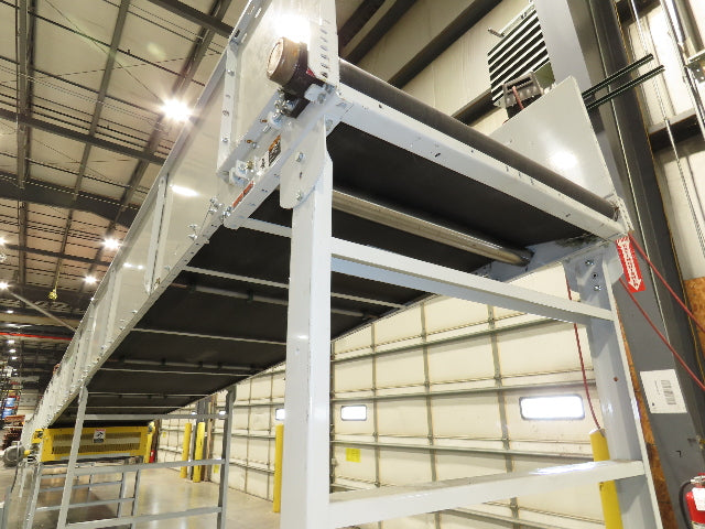 Hytrol BPC 49"x 54' Incline Belt Conveyor 7.5Hp 3PH Center Drive 170fpm 88-92"H