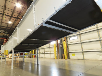 Hytrol BPC 49"x 54' Incline Belt Conveyor 7.5Hp 3PH Center Drive 170fpm 88-92"H