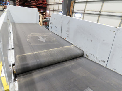 Hytrol BPC 49"x 54' Incline Belt Conveyor 7.5Hp 3PH Center Drive 170fpm 88-92"H