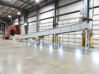 Hytrol BPC 49"x 54' Incline Belt Conveyor 7.5Hp 3PH Center Drive 170fpm 88-92"H