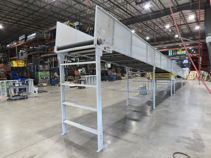 Hytrol BPC 49"x 54' Incline Belt Conveyor 7.5Hp 3PH Center Drive 170fpm 88-92"H