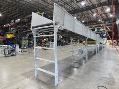 Hytrol BPC 49"x 54' Incline Belt Conveyor 7.5Hp 3PH Center Drive 170fpm 88-92"H