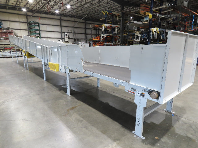 Hytrol BPC 49"x 54' Incline Belt Conveyor 7.5Hp 3PH Center Drive 170fpm 88-92"H