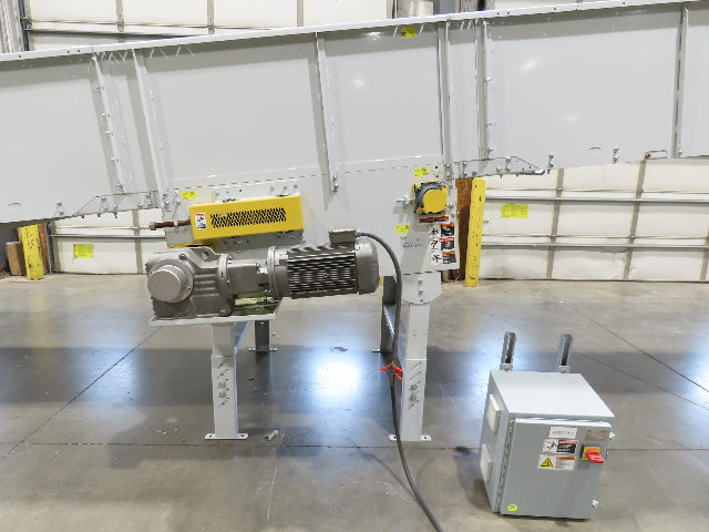 Hytrol BPC 49"x 54' Incline Belt Conveyor 7.5Hp 3PH Center Drive 170fpm 88-92"H